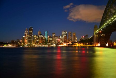 This image shows the Sydney Skyline as seen from Milsons Point, photo