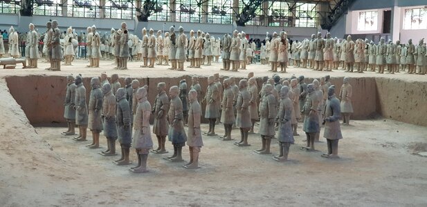 The Terracotta Army in the museum of Qin Shi Huangs tomb