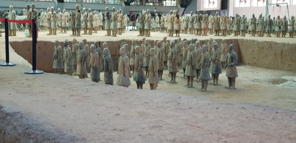 The Terracotta Army in the museum of Qin Shi Huangs tomb