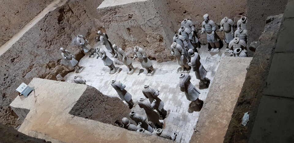 The Terracotta Army in the museum of Qin Shi Huangs tomb