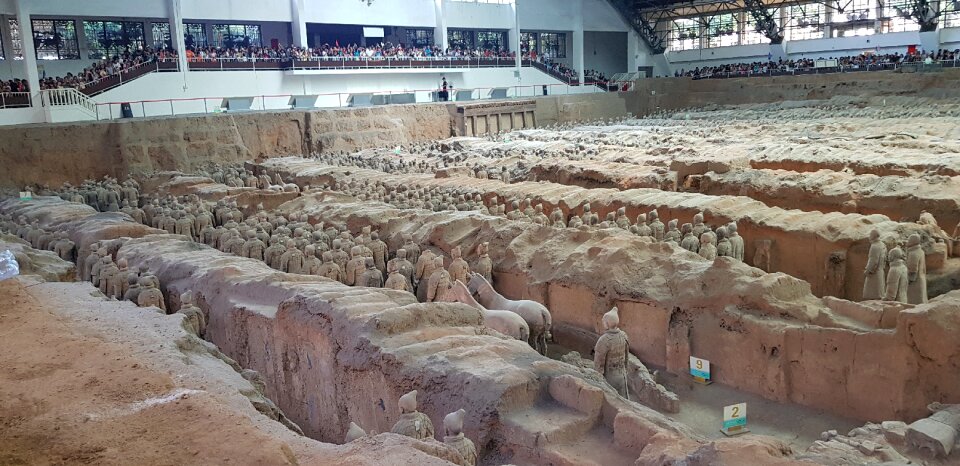 The Terracotta Army in the museum of Qin Shi Huangs tomb