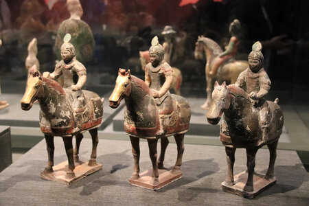Tang Pottery Warriors on Horseback photo