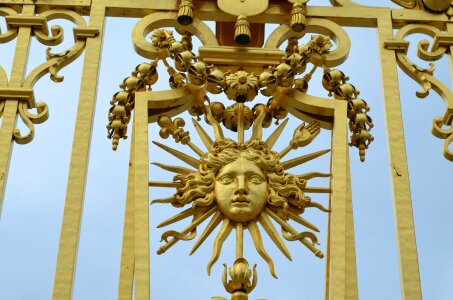 Sun King Versailles Grid Gold Sun Ludwig Louis