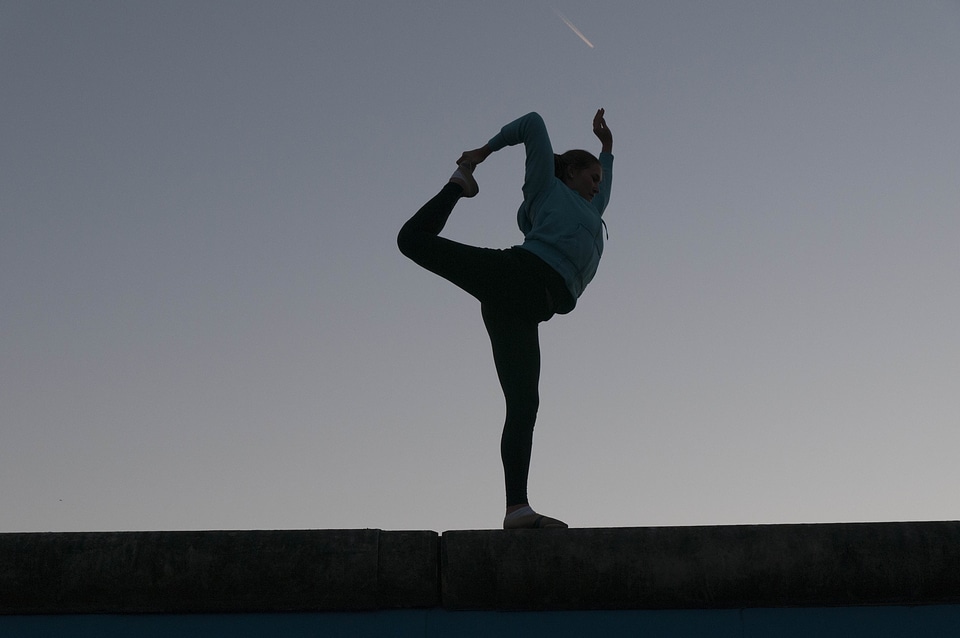 Acrobatics meditation balance