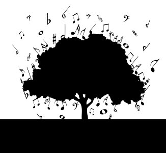 Musical Notes Tree photo