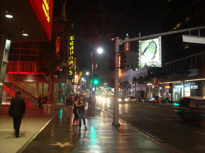 Hollywood Boulevard at Night photo