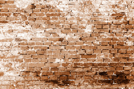 Brick wall pattern in sepia color