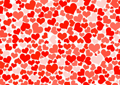 Red Hearts Wallpaper photo