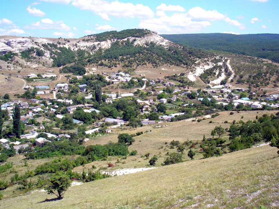 Green hills landscape. Mountain Ai-Petri, Crimea, Russia