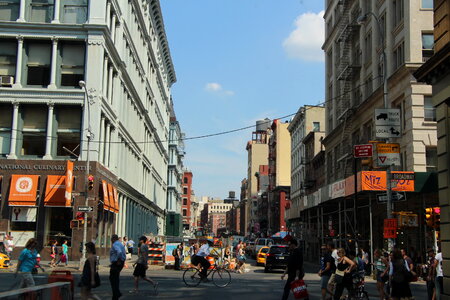 The street of Soho near Chinatown photo