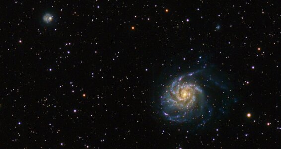 Universe filled with stars, nebula and galaxy