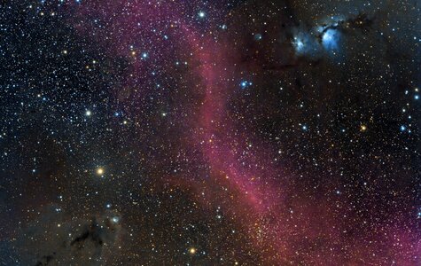 Universe filled with stars, nebula and galaxy photo