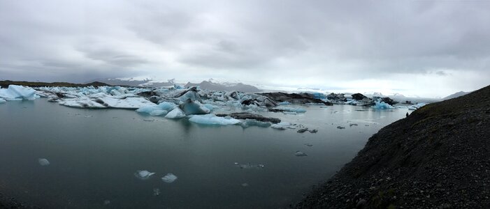 Jokulsarlon glacier lagoon, Iceland photo