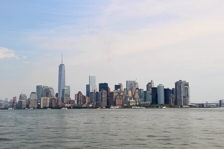 New York City panorama with Manhattan Skyline over Hudson River