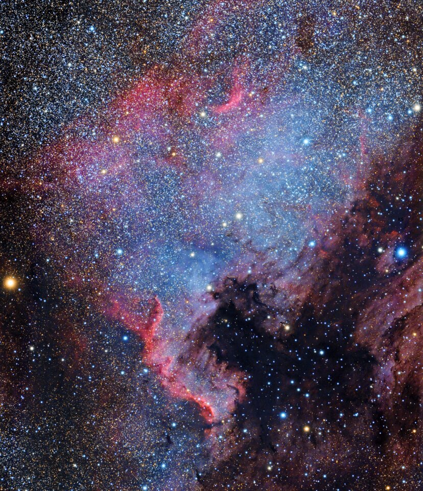 Universe filled with stars, nebula and galaxy