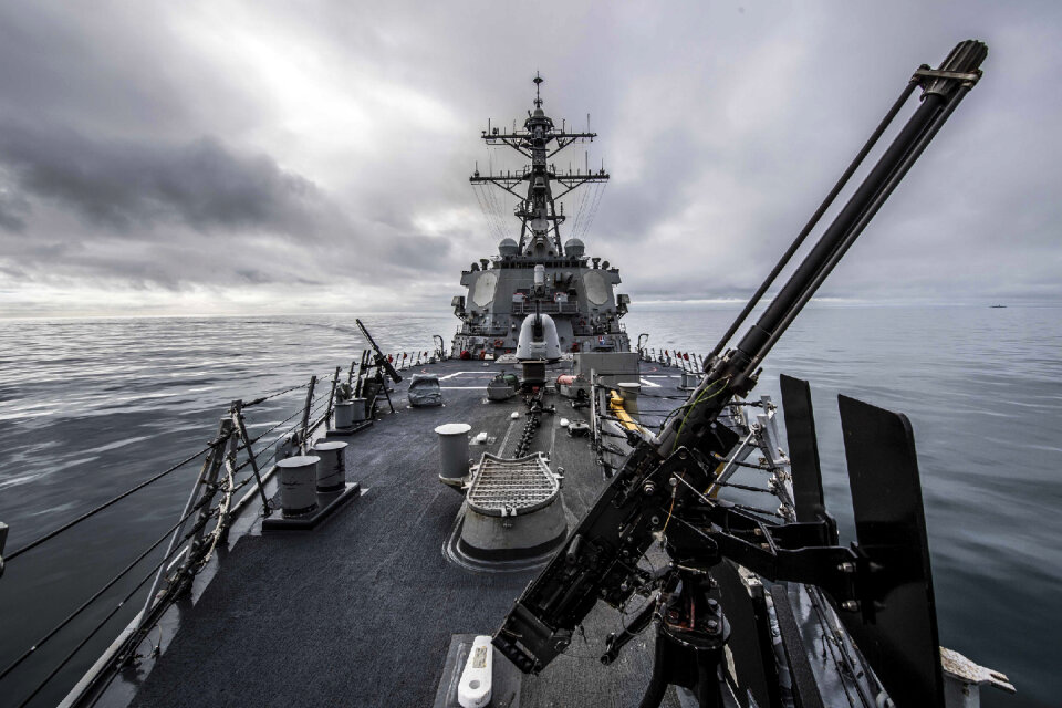 The Arleigh Burke-class guided-missile destroyer