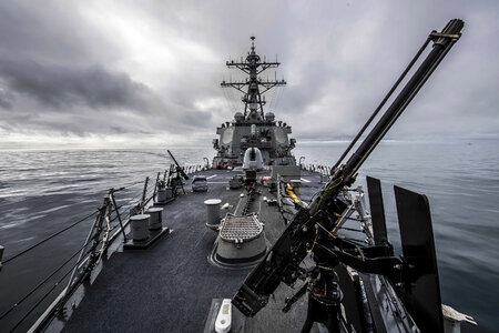 The Arleigh Burke-class guided-missile destroyer photo