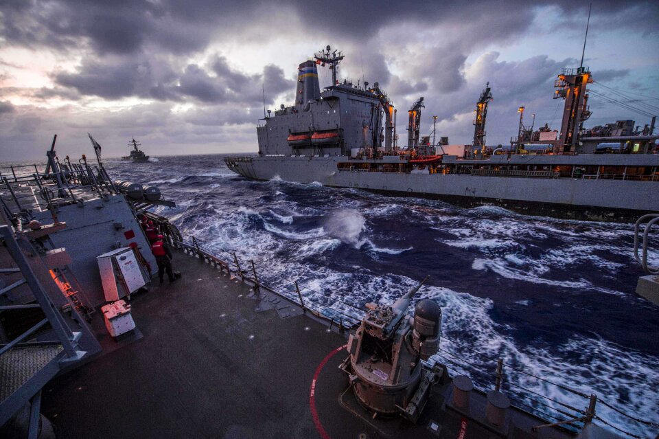 The Arleigh Burke-class guided-missile destroyers