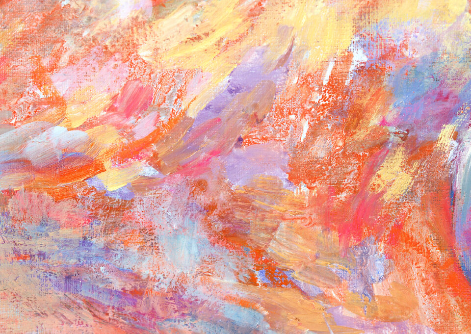 abstract pained canvas