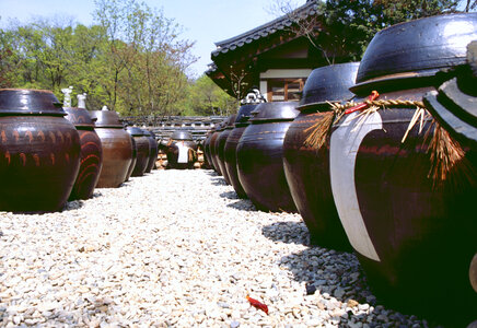 Kimchee pots, Seoul, South Korea