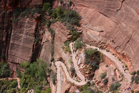Path to Angels Landing in Zion national park photo