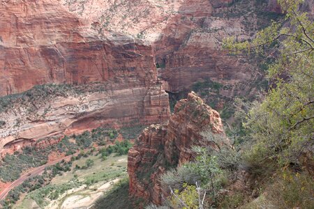 Path to Angels Landing in Zion national park photo