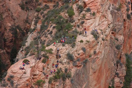 Path to Angels Landing in Zion national park