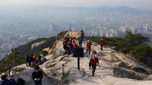 Bukhansan mountains in Seoul, South Korea