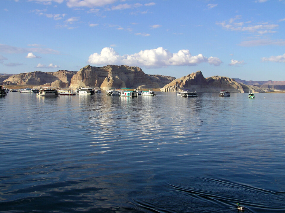 Glen Canyon Utah Mountains Landscape Scenic Lake