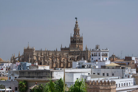 The Giralda in Seville, Andalusia, Spain photo
