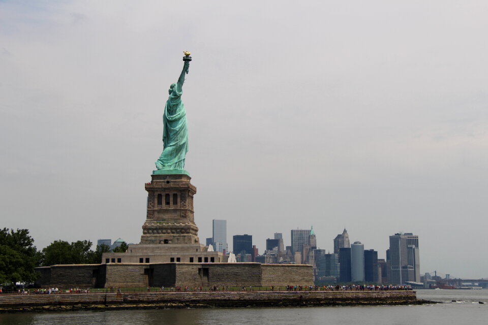 Statue of Liberty and New York skyline
