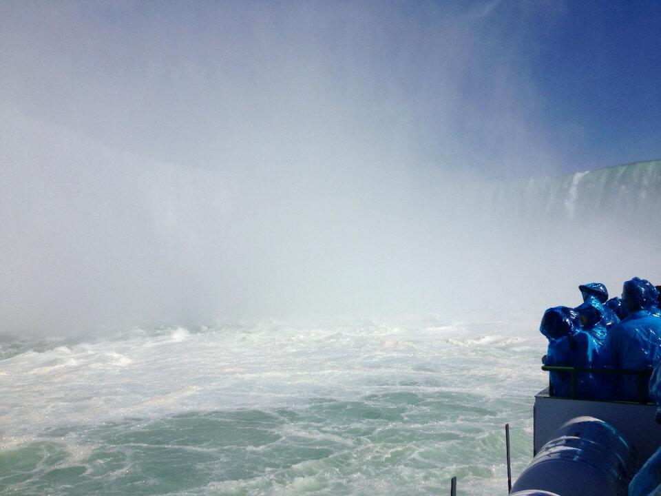 A ferry of the Maid of the Mist boat tour