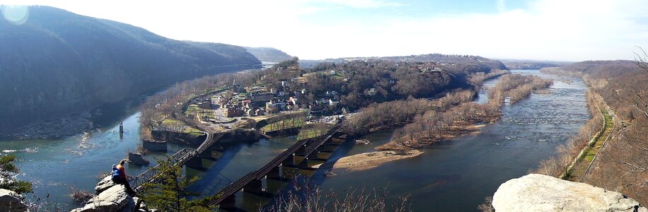 Harpers Ferry, West Virginia Panoramic View