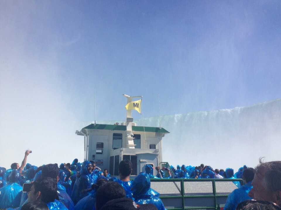 A ferry of the Maid of the Mist boat tour