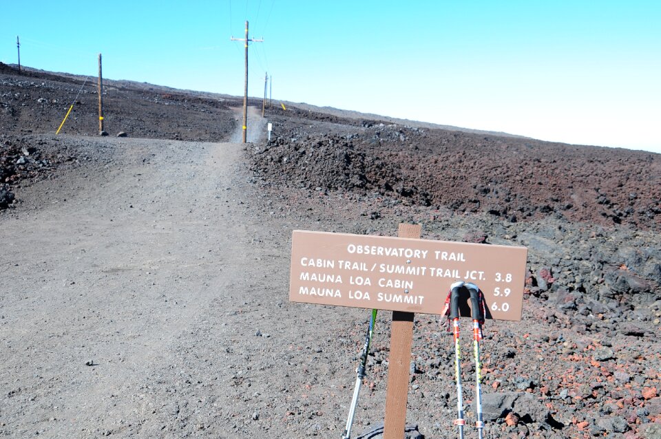 the peak of Mauna Kea volcano, Hawaii