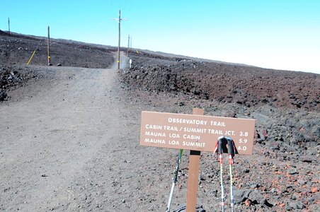 the peak of Mauna Kea volcano, Hawaii