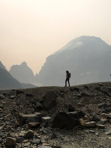 Hiking in summer, Yoho national Park, Canada