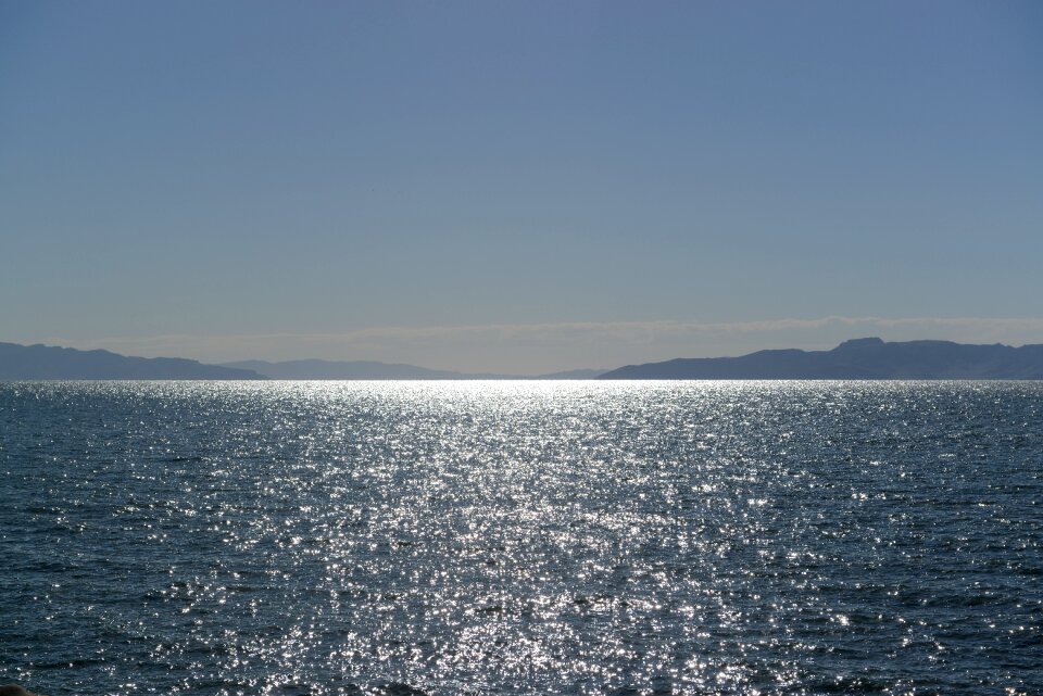 Sunset at the Great Salt Lake, Utah, USA. photo