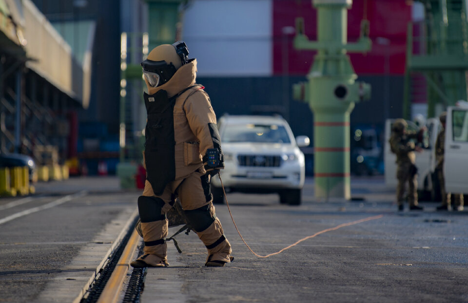 An Explosive Ordnance Disposal Technician