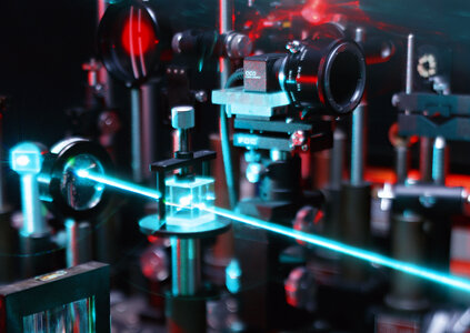 ovement of microparticles by beams of laser photo