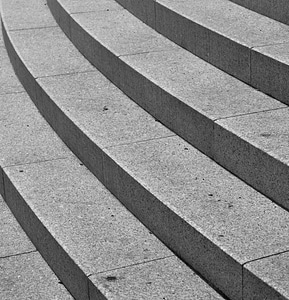Staircase grey concrete photo