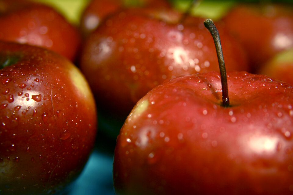 Closeup Of Red Apples