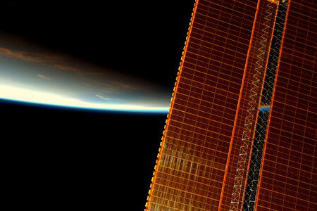 Sunrise With Solar Array