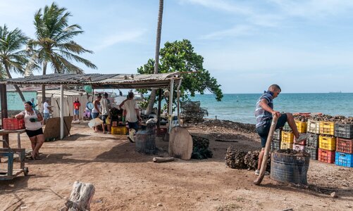 People in Isla de Margarita Island in Venezuela photo