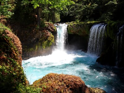 Spirit Falls on Little White Salmon River in Washington photo