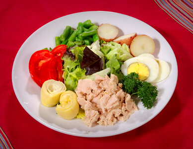 Healthy Food On A White Plate photo