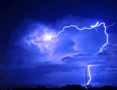 small storm developed shortly after midnight