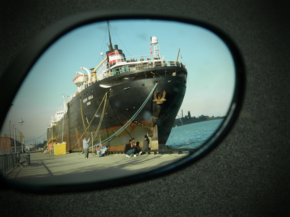 Port harbour reflection