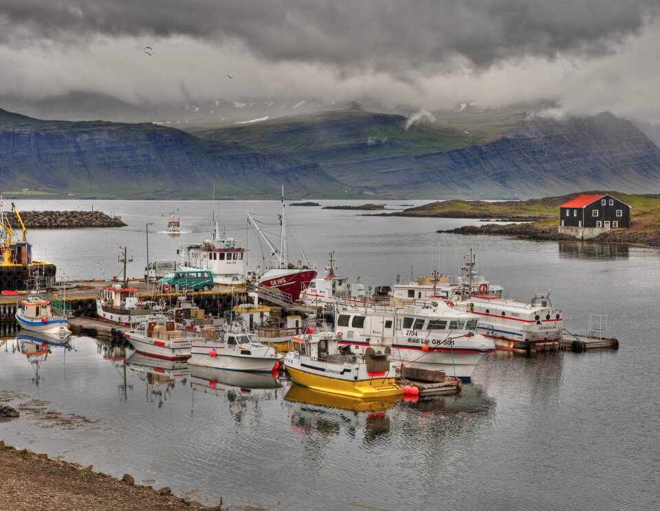 fishing boats Djupivogur Iceland