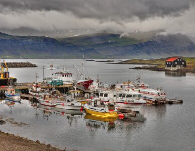 fishing boats Djupivogur Iceland